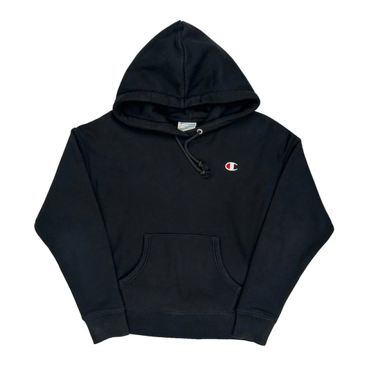 Reverse Weave Champion Hoodie - Small Black Cotton