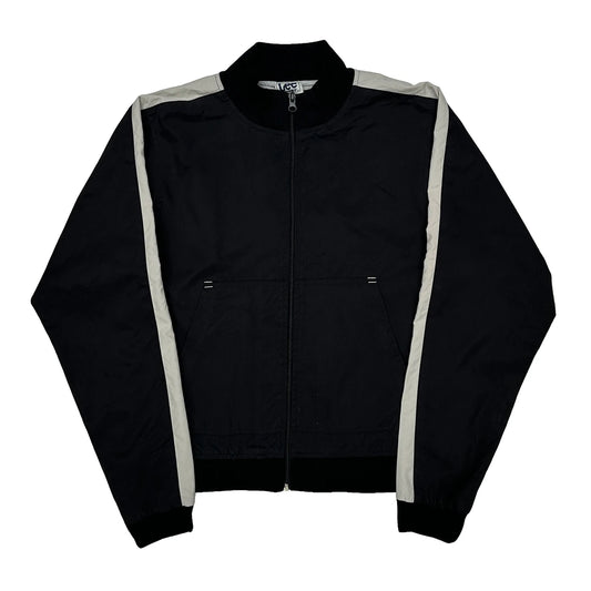 Vintage Lee Bomber Jacket - Large Black Polyester