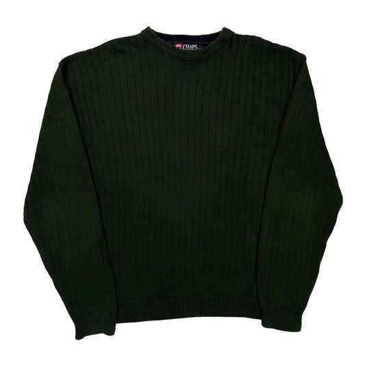 Chaps Ralph Lauren Jumper - XL Green Cotton
