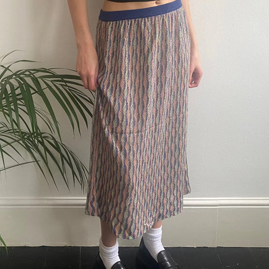 Vintage multicoloured Unbranded Maxi Skirt - womens 28" waist