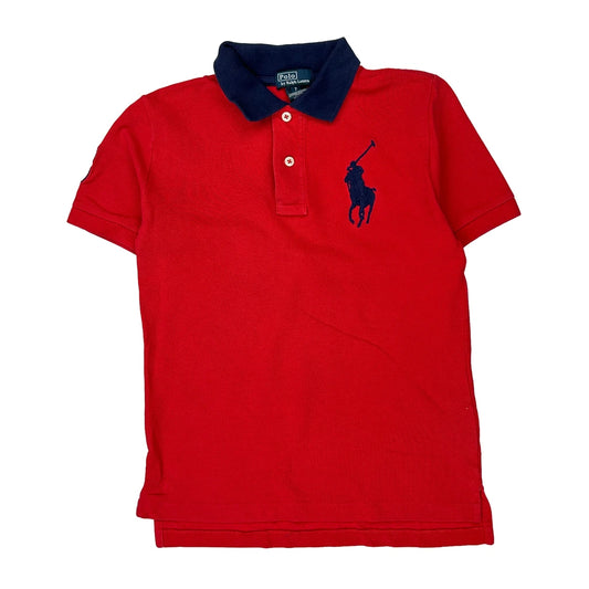 Age 7 Polo By Ralph Lauren Polo Shirt - Small Red Cotton