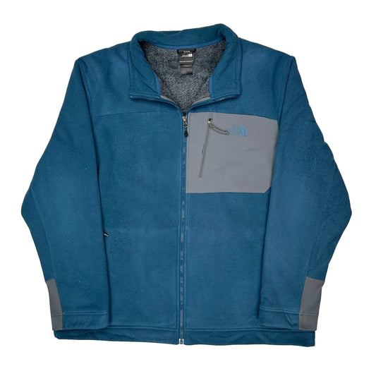 The North Face Fleece Jacket - 2XL Blue Polyester