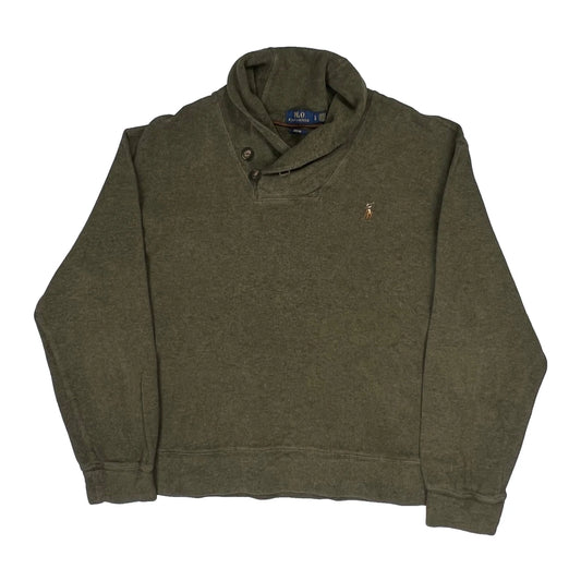 Polo By Ralph Lauren Jumper - Large Green Cotton