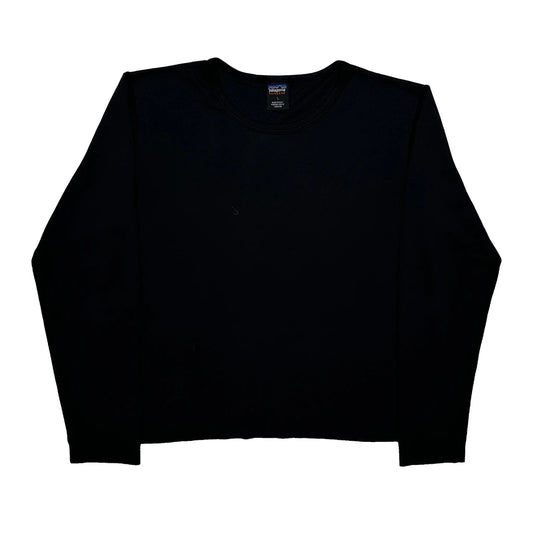 Vintage Made In USA Patagonia Capeline Long Sleeve T-Shirt - Large Black Polyester