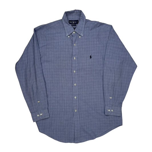 Ralph Lauren Checked Shirt - Medium Blue Cotton