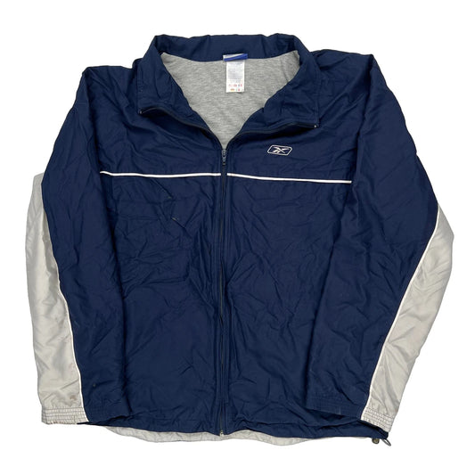 Reebok Track Jacket - XL Grey Polyester