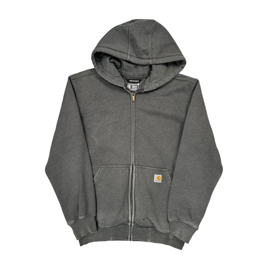 Rain Defender Carhartt Hoodie - Medium Grey Cotton Blend