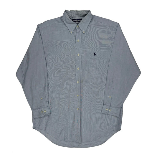 Yarmouth Ralph Lauren Striped Shirt - Large Blue Cotton