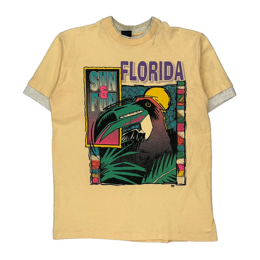 Tees Unlimited Single Stitch T-Shirt - Medium Multicoloured Cotton