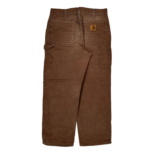 Carhartt Cht Carpenter Trousers - 31W 29L Brown Cotton