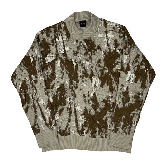 Boss Jumper - Medium Brown Wool Blend