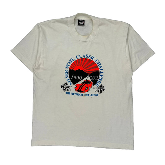 Silver State Classic Challenge 1990 Screen Stars Single Stitch T-Shirt - XL White Cotton Blend
