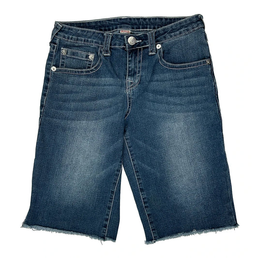 Age 16 True Religion Denim Shorts - Largew 9L Dark Wash Denim