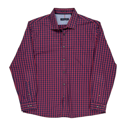 Tommy Hilfiger Checked Shirt - XL Red Cotton