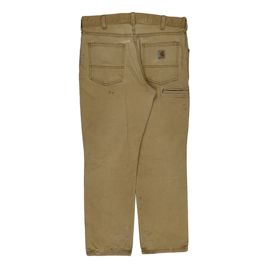 Carhartt Trousers - 34W 29L Beige Cotton Blend