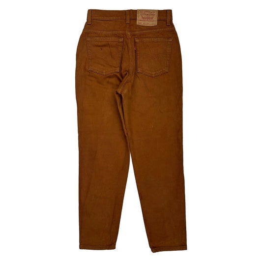 Levis 521 Jeans - 26W UK 6 Brown Cotton