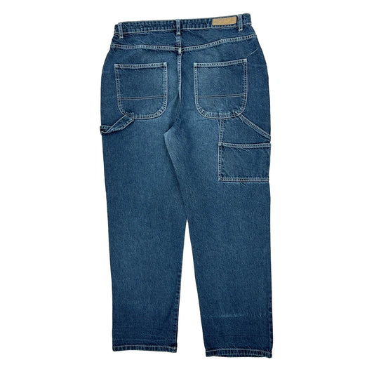 Cotton On Carpenter Jeans - 36W 31L Blue Cotton Blend