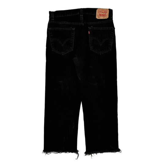 505 Levis Jeans - 34W 26L Black Cotton