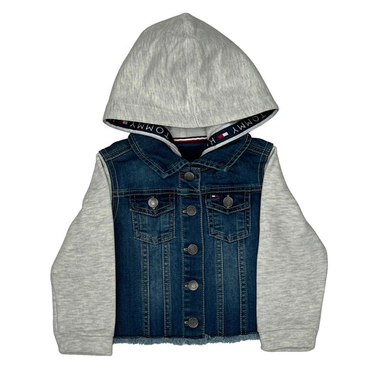Vintage Age 24 Months Tommy Hilfiger Denim Jacket - 3XS Blue Cotton