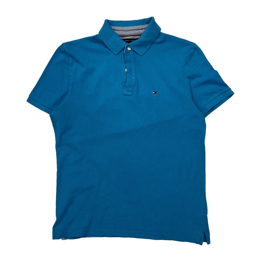 Tommy Hilfiger Polo Shirt - Medium Blue Cotton