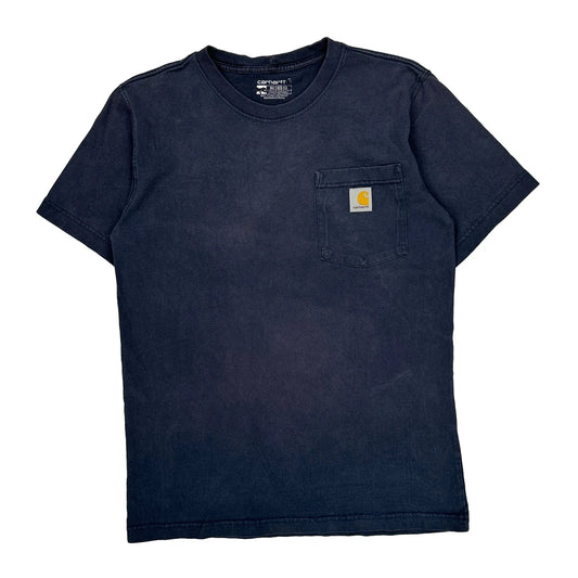 Carhartt T-Shirt - Small Navy Cotton