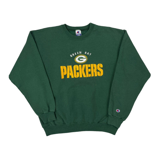 Green Bay Packers Champion Nfl Sweatshirt - Medium Green Cotton