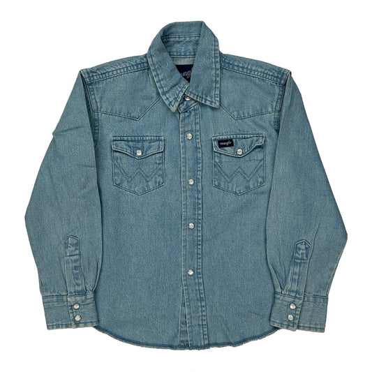 Age 5-6 Wrangler Denim Shirt - Small Blue Cotton