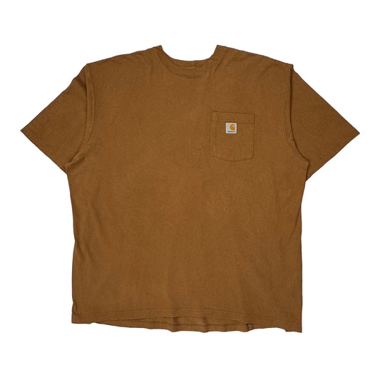 Vintage Carhartt T-Shirt - 2XL Brown Cotton