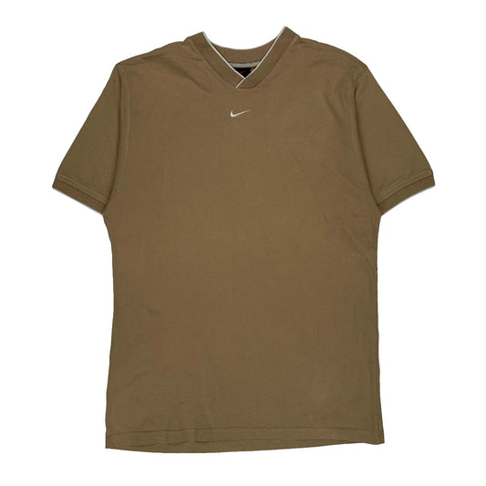Nike T-Shirt - Medium Brown Cotton