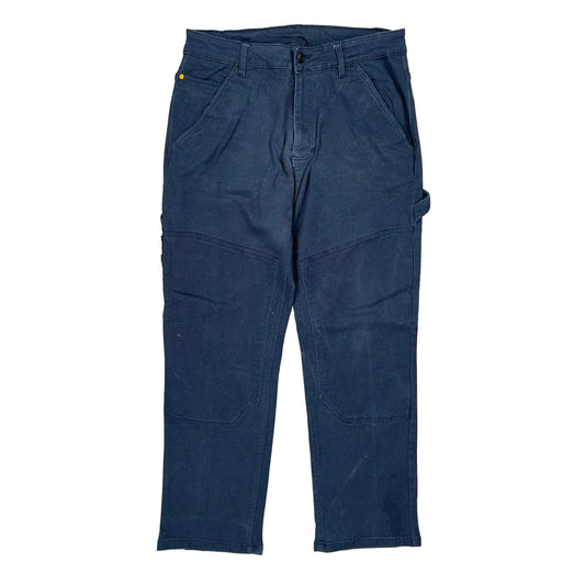 Vintage Cat Carpenter Trousers - 34W 30L Blue Cotton