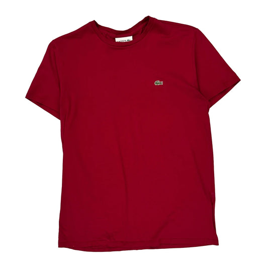 Lacoste T-Shirt - Large Red Cotton