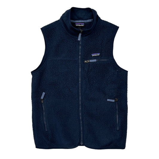Patagonia Fleece Jacket - Large Navy Polyester