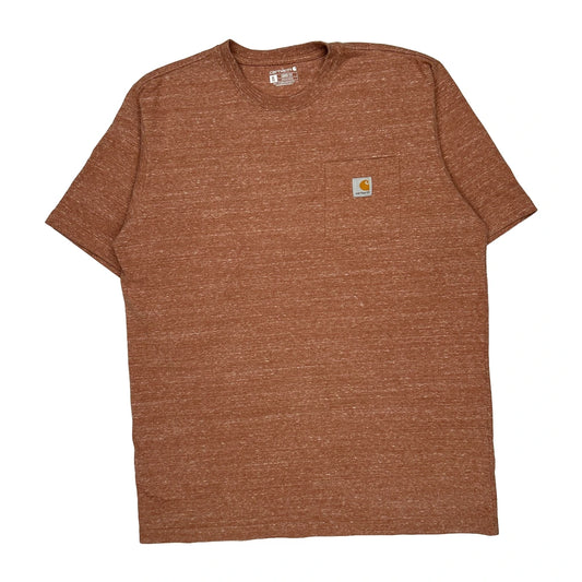 Loose Fit Carhartt Tall T-Shirt - XL Brown Cotton