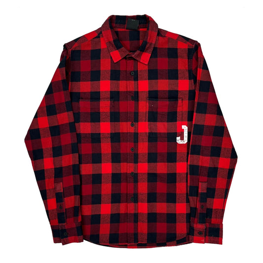 Vintage Oakley Checked Flannel Shirt - Small Red Cotton