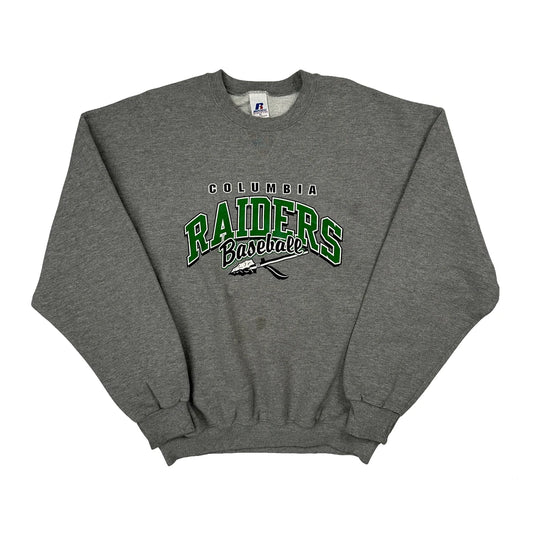 Columbia Raiders Baseball Russell Athletic College Sweatshirt - XL Grey Cotton