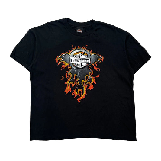Motorcycles Harley Davidson Graphic T-Shirt - XL Black Cotton
