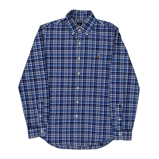 Ralph Lauren Checked Shirt - Medium Blue Cotton