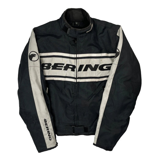 Biker Bering Graphic Jacket - Medium Black Polyester