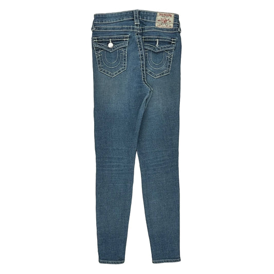 Made In USa Halle True Religion Skinny Jeans - 28W UK 8 Blue Cotton
