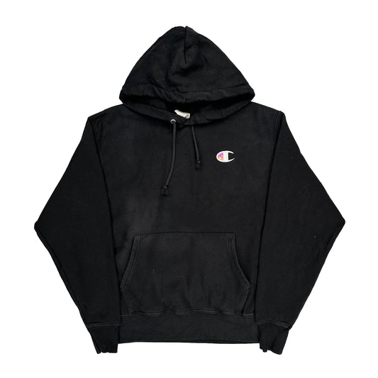 Reverse Weave Champion Hoodie - Large Black Cotton Blend