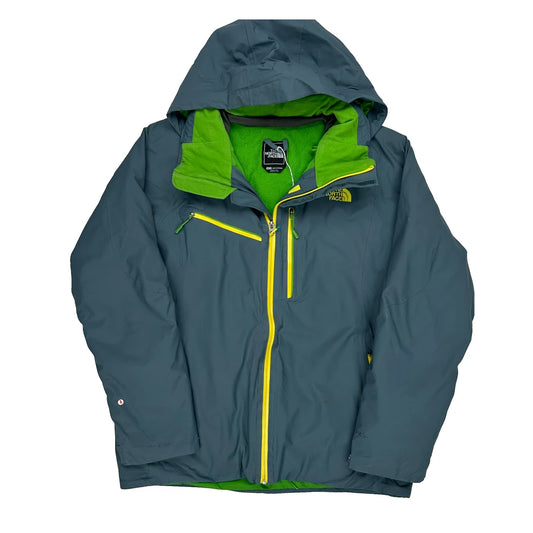 Vintage The North Face Waterproof Ski Jacket - XL Grey Polyester