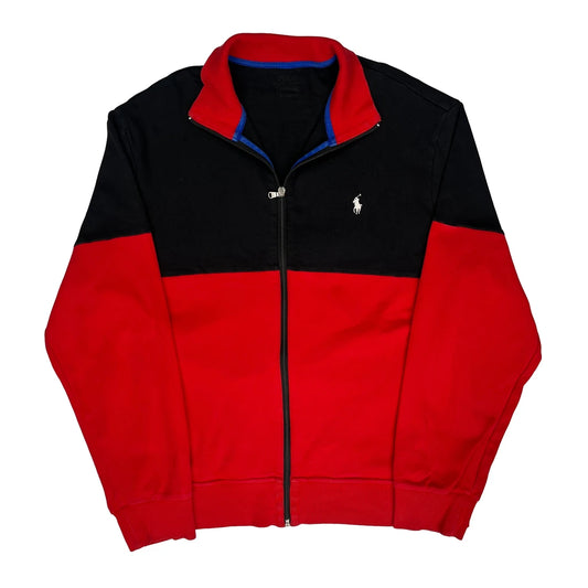 Polo By Ralph Lauren Zip Up - XL Black Cotton Blend