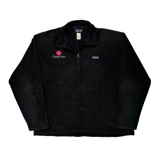 Synchilla Patagonia Fleece - XL Black Polyester