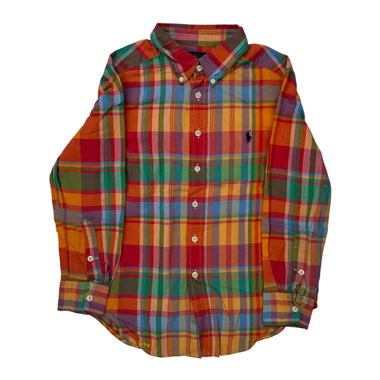 Age 7 Ralph Lauren Checked Shirt - Small Multicoloured Cotton