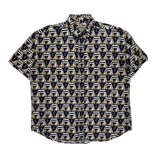 Natural Issue Short Sleeve Shirt - XL Beige Cotton