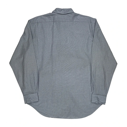 Polo By Ralph Lauren Checked Estate Fit Shirt - Large Blue Cotton