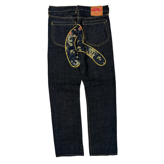 Evisu Jeans - 34W 31L Dark Wash Denim