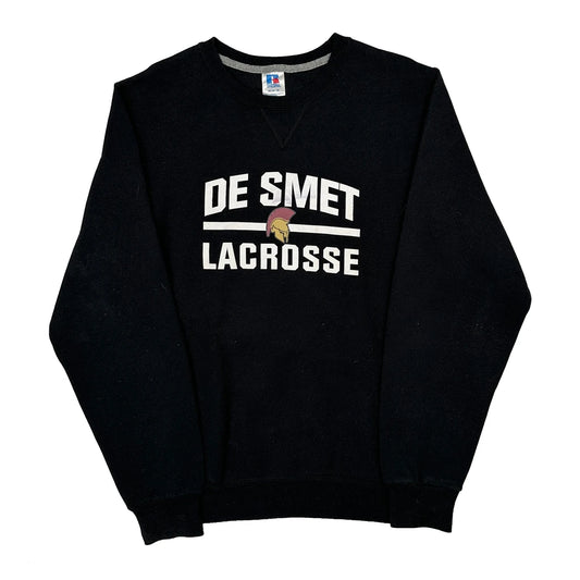 De Smet Lacrosse Russell Athletic College Sweatshirt - Medium Black Cotton Blend