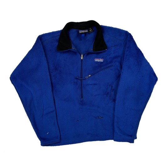 Made In USA Patagonia Fleece - Medium Blue Polyester