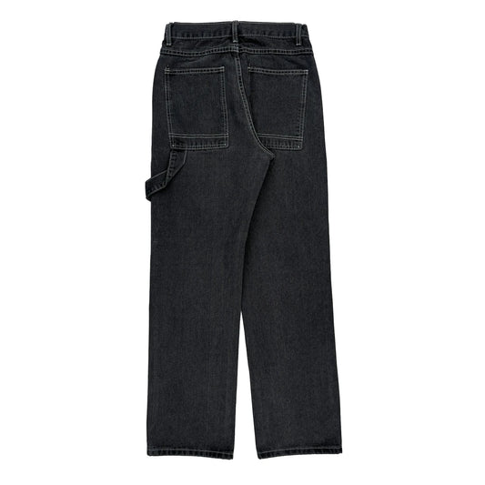 Unbranded Carpenter Jeans - 28W UK 8 Black Cotton Blend